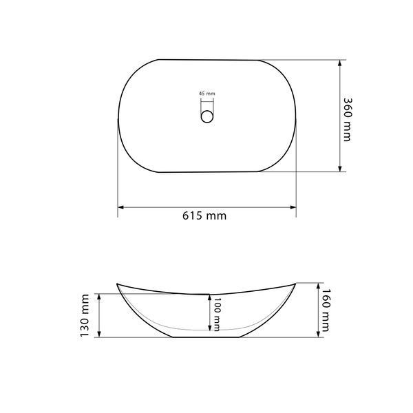 Умивальник (раковина) VBI TURIN GRANIT GLOSSY накладний VBI-011507 фото