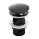 Донный клапан для раковины YOKA CLICK-CLACK BLACK с переливом BK.POP-14-ZP-BLK фото 1