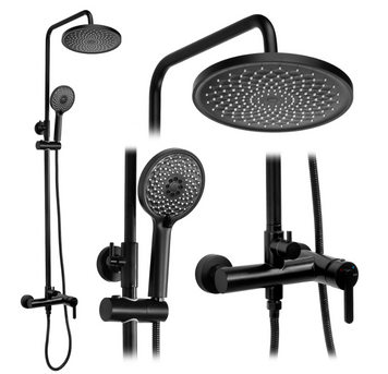 Душевой гарнитур REA ONTARIO BLACK REA-P5712 фото