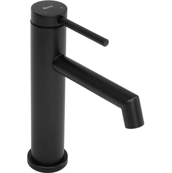Смеситель для раковины (умывальника) REA FOSS BLACK черный низкий REA-B5317 фото