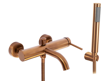 Змішувач для ванни REA SPOT BRUSHED COPPER з виливом REA-B2084 фото
