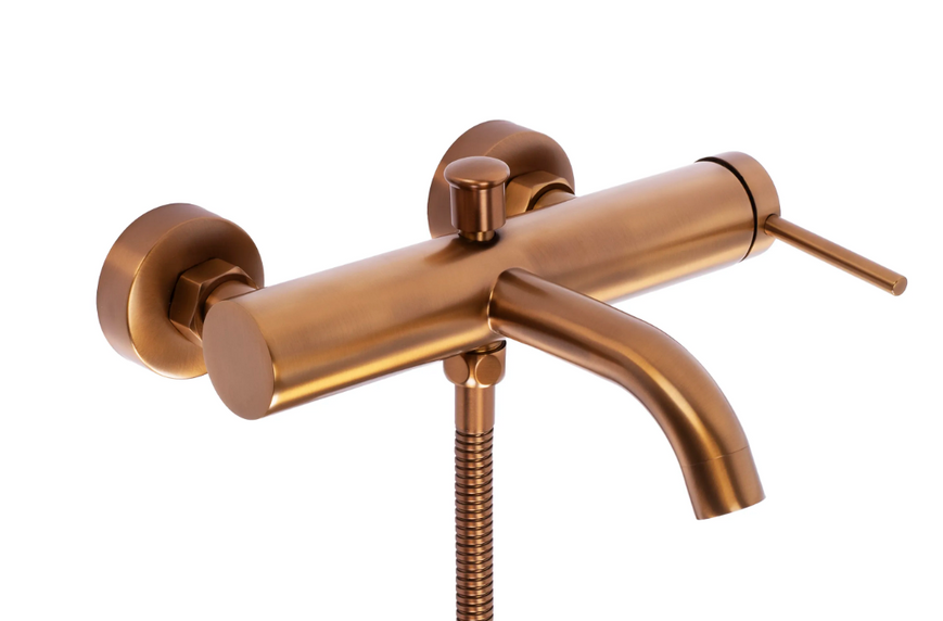 Змішувач для ванни REA SPOT BRUSHED COPPER з виливом REA-B2084 фото