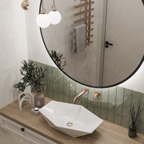 Умывальник (раковина) VBI VENEZIA WHITE накладной VBI-012400 фото