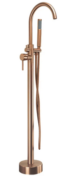 Смеситель для ванны REA LUNGO BRUSHED COPPER напольный REA-B7495 фото