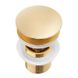Донний клапан для умивальника Yoka KLIK-KLAK L.GOLD з переливом золотий BK.POP-14-ZP-GLD фото 3