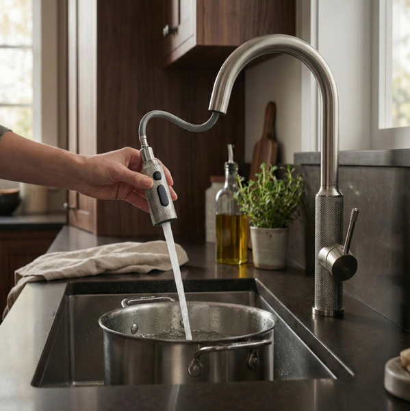 Змішувач для кухні REA MASTER NIKIEL BRUSHED REA-B7205 фото