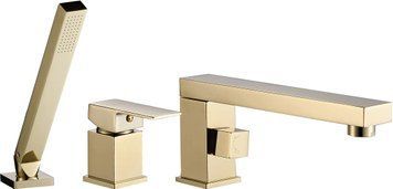 Змішувач для ванни REA GLEN GOLD золотий на борт ванни REA-B6631 фото