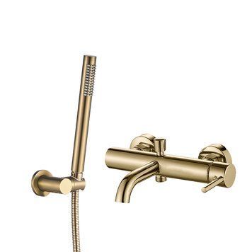 Змішувач для ванни і душу VBI MILANO BRUSHED GOLD настінний VBI-050106BG фото