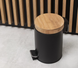 Кошик для сміття YOKA BIN BLACK BAMBOO 3л. для ванної кімнати CH.BIN-BLK фото 4