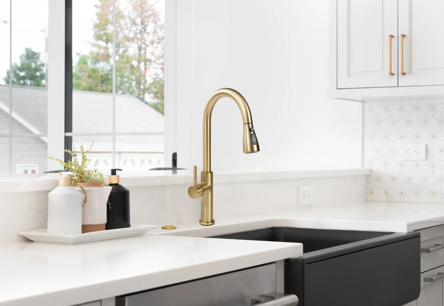 Смеситель для кухни REA NEST BRUSHED GOLD матовое золото REA-B6600 фото