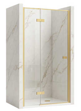 Душевая дверь REA ATLAS 100 L BRUSHED GOLD KPL-K4674 фото