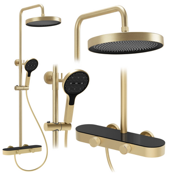 Душевой гарнитур REA CREO BRUSHED GOLD REA-P0361 фото