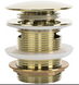 Донный клапан для ванны REA CLICK-CLACK GOLD 6 см * REA-W2008 фото 2