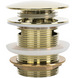 Донный клапан для ванны REA CLICK-CLACK GOLD 6 см * REA-W2008 фото 1
