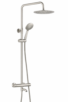 Душевой гарнитур VBI MILANO NICKEL с термостатом и изливом VBI-050111NI фото