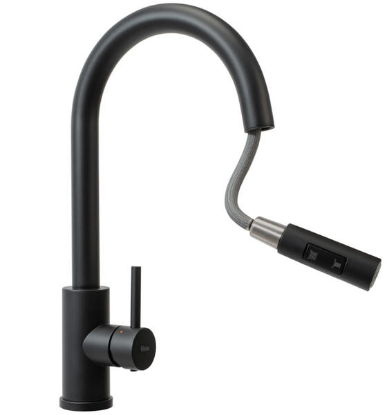 Змішувач для кухні REA FRESH BLACK чорний REA-B9147 фото