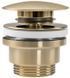 Донный клапан для раковины REA CLICK-CLACK BRUSHED GOLD универсальный REA-A8585 фото 1