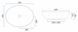 Умивальник (раковина) REA MARGOT BLUE GOLD накладний * REA-U8709 фото 5