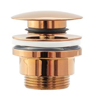 Донный клапан для раковины REA CLICK-CLACK ROSE GOLD универсальный * REA-A533A фото