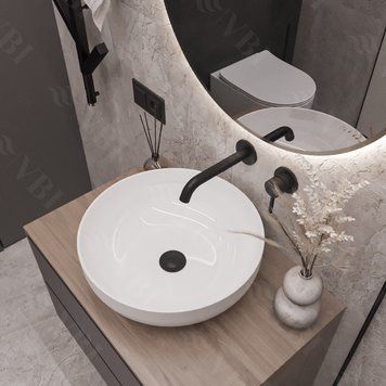 Умывальник (раковина) VBI BARI WHITE накладной VBI-011600 фото