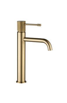 Смеситель для раковины VBI MILANO UNO BRUSHED GOLD высокий VBI-050101BG-H01BG фото
