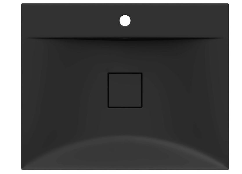 Умивальник (раковина) MEXEN POLI 60 BLACK MATT 1/O чорний накладний підвісний MEX-23026071 фото