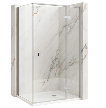 Душова кабіна REA ATLAS 80х90 L CHROME 80х90 L CHROME KPL-K4360 фото