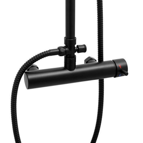 Душовий гарнітур YOKA FLOVA 25 BLACK чорний * BP.FLOVA 25 BLK фото