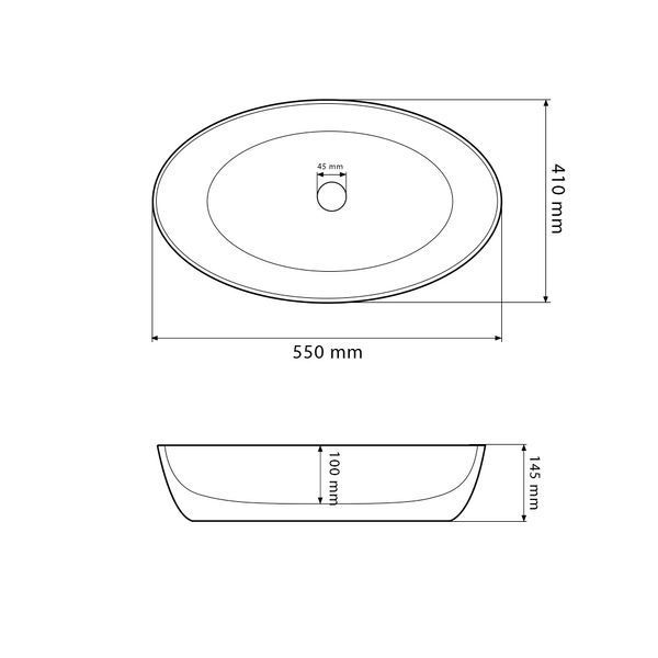 Умивальник (раковина) VBI UDINE MARBLE BLUE MATT накладний VBI-012103 фото