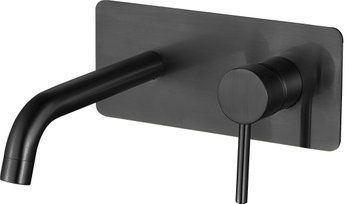 Змішувач для раковини VBI MILANO LONG 2 BLACK прихованого монтажу VBI-050112BL фото