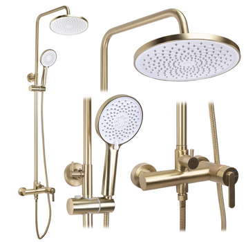 Душевой гарнитур REA ONTARIO BRUSHED GOLD REA-P9494 фото