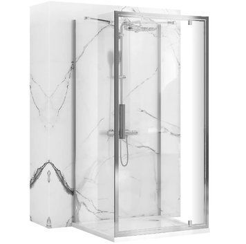 Душевая кабина REA RAPID SWING 100х80 CHROME пристенная REA-KPL-09121 фото