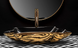 Умывальник (раковина) REA INFINITY GOLD BLACK накладной * REA-U3402 фото 4