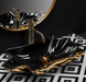 Умывальник (раковина) REA INFINITY GOLD BLACK накладной * REA-U3402 фото 2