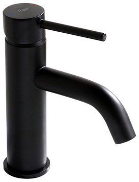 Смеситель для раковины (умывальника) REA LUNGO BLACK черный низкий REA-B4102 фото