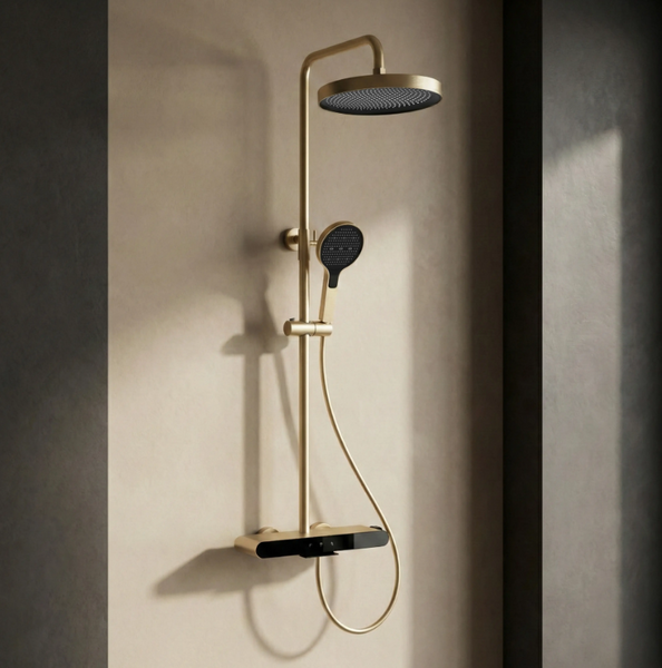 Душовий гарнітур REA FAREL BRUSHED GOLD REA-P0355 фото