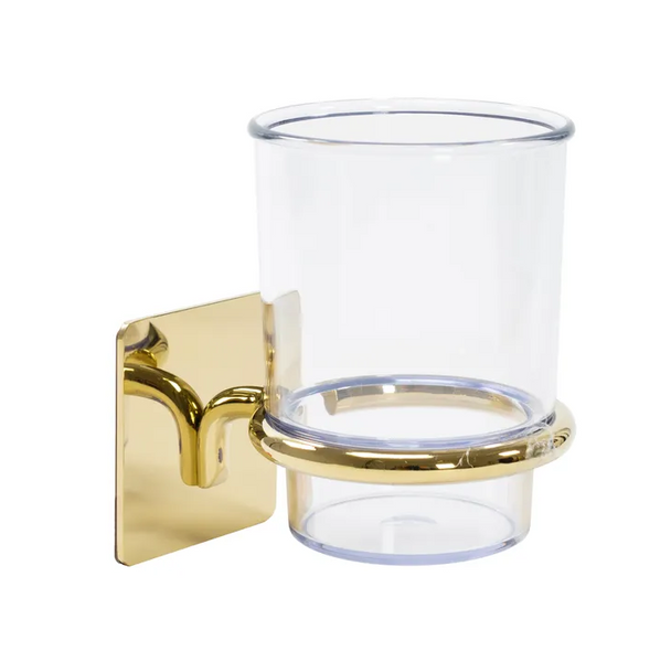 Склянка для зубних щіток REA 322189 GOLD золота REA-77063 фото