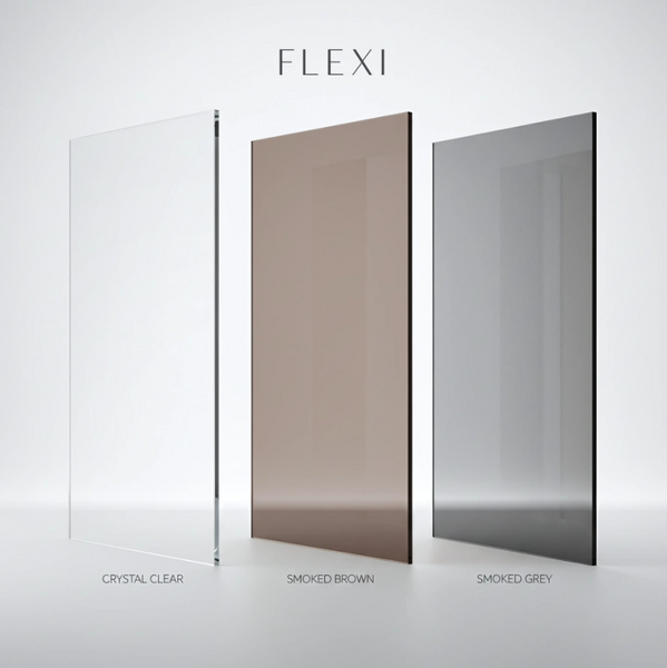 Душова стінка REA FLEXI 140 TRANSPARENT BRUSHED COPPER KPL-K99377 фото