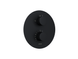 Душовий гарнітур прихованого монтажу Corsan LUGO BLACK + BOX чорний з термостатом Z03TBL фото 5