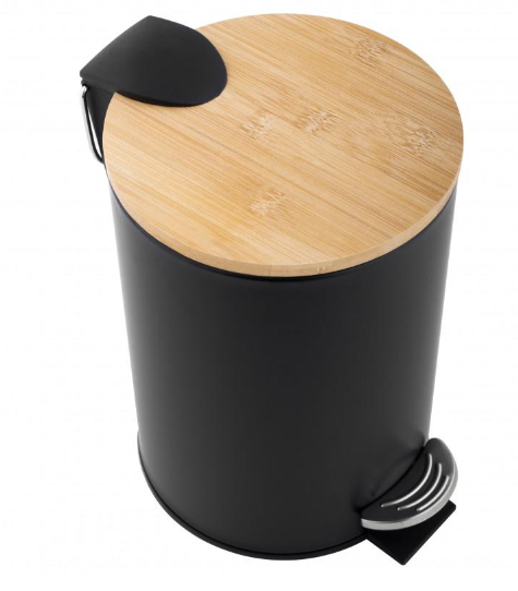 Кошик для сміття YOKA VINI BLACK BAMBOO 3л. CH.VINI-BLK фото