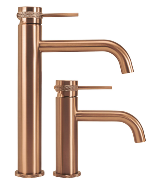 Змішувач для раковини (умивальника) REA LUNGO GRIP BRUSHED COPPER високий REA-B8988 фото