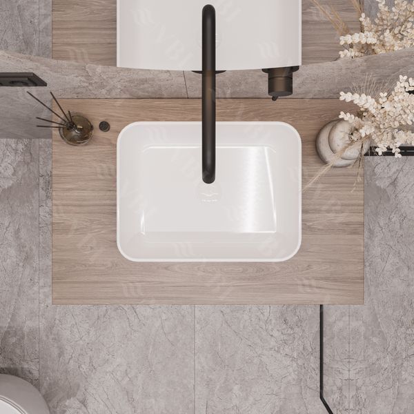 Умивальник (раковина) VBI PALERMO S WHITE накладний VBI-012301 фото