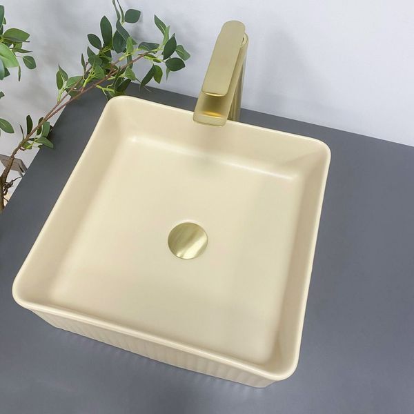 Умивальник (раковина) VBI BOLZANO BEIGE MATT накладний VBI-013802 фото