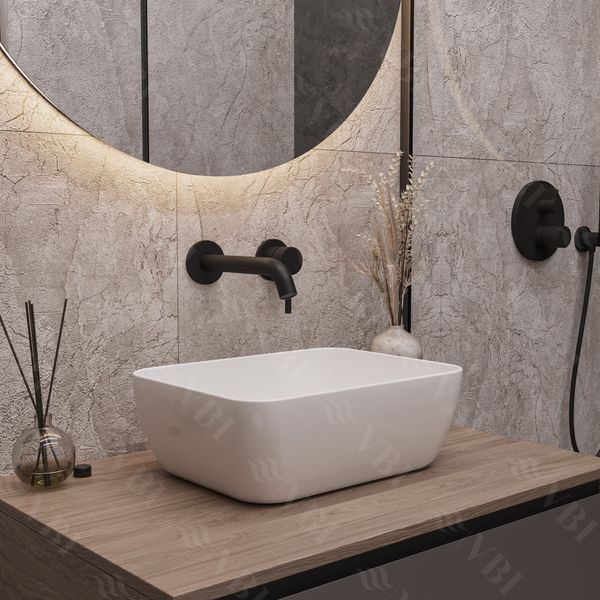 Умивальник (раковина) VBI PALERMO S WHITE накладний VBI-012301 фото