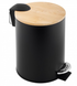 Кошик для сміття YOKA VINI BLACK BAMBOO 3л. CH.VINI-BLK фото 1