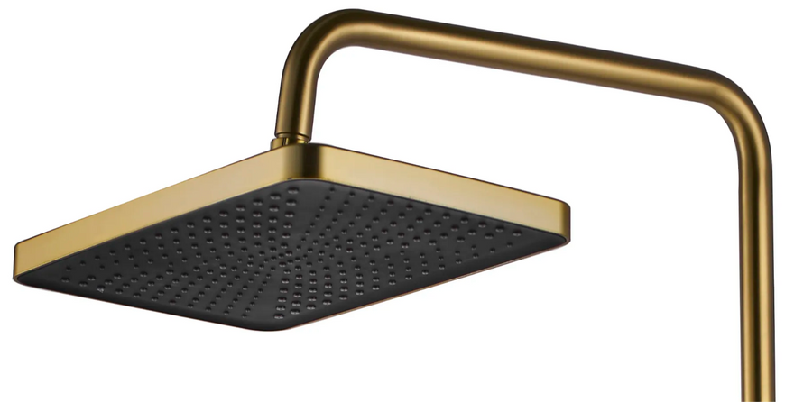 Душовий гарнітур REA ROB BRUSHED GOLD матове золото з термостатом та виливом REA-P6623 фото