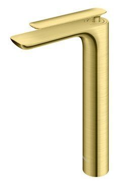 Смеситель для раковины (умывальника) KOHLMAN EXPERIENCE BRUSHED GOLD высокий * QB170EGDB фото