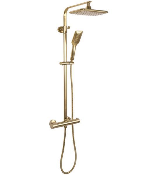 Душовий гарнітур REA TOM BRUSHED GOLD матове золото з термостатом REA-P5004 фото