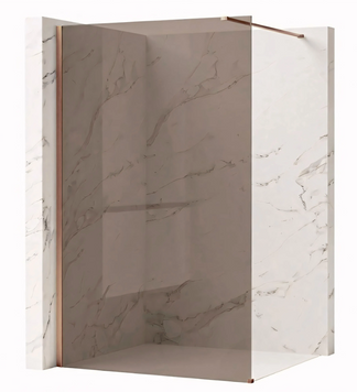 Душова стінка REA FLEXI 90 BROWN BRUSHED COPPER KPL-K99573 фото