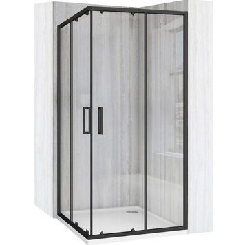 Душова кабіна REA CITY 90х90 BLACK REA-K6446 фото